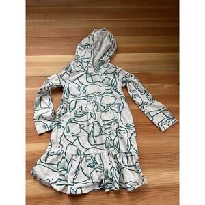 Tea collection size 6 girls dress with rabbits and fox